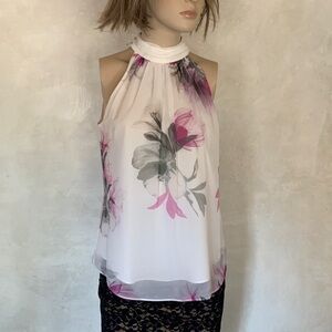 Antonia Melani Layered Floral Top XS